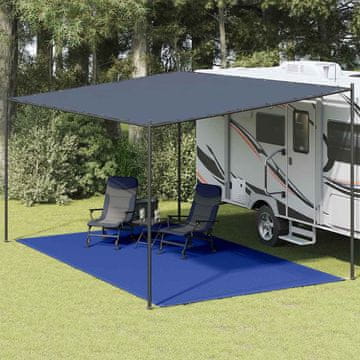 Vidaxl Prostirka za šator 300 x 600 cm plava HDPE