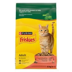 Friskies Adult suha hrana za mačke, govedina, piletina i povrće, 10 kg