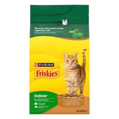 Friskies Indoor suha hrana za mačke, piletina, puretina i povrće, 6 x 1,5 kg