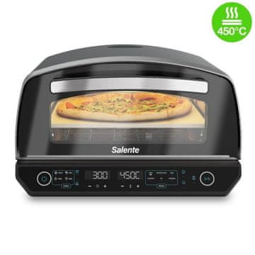 Salente vulcano električna peć za pizzu do 450°C, s pizza kamenom i funkcijom grilla