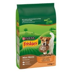 Friskies Mini Menu suha hrana za male pse, piletina i povrće, 4 x 1,5 kg