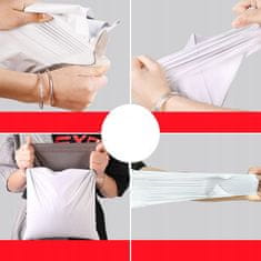 Rosfix Kurirske Plastične Vrećice Bijele 320 X 450 MM 100 Kom – Čvrsta LDPE Folija, Samoljepljiva Traka, Vodootporne