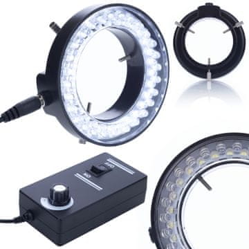 Rosfix 56Xled Osvjetljenje Za Mikroskop – Podesivi Dimmer, Visoka Kvaliteta | Promjer Prstena 60–95 MM, Ugrađeno Napajanje