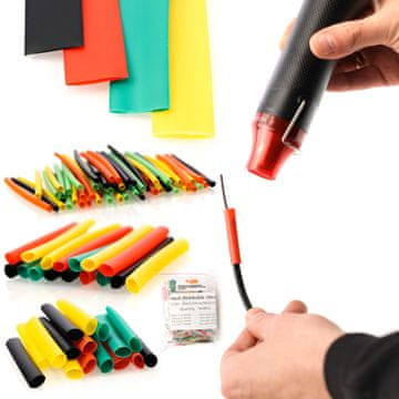Rosfix 164-Dijelni Set Termoskupljajućih Cijevi – Profesionalna Izolacija | Poliolefin, Ø1–14 MM, 2:1, -55–125 °C