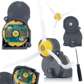 Rosfix Modul Bočne Četke – Zamjenski Dio Za Robotski Usisavač Irobot Roomba Serije 600–J7, Visoka Kvaliteta