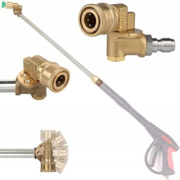 Rosfix Priključak Za Mlaznicu 1/4" – Rotirajući Adapter | Kompatibilno S Rosfix, Lavor, Parkside | 4500 PSI