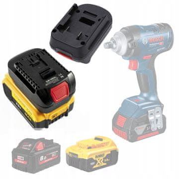 Rosfix Dm18Bsl Adapter Za Baterije – Zamjenski Dio Za Alat Bosch 18V | Kompatibilan S Dewalt I Milwaukee, USB 5V 2.1A