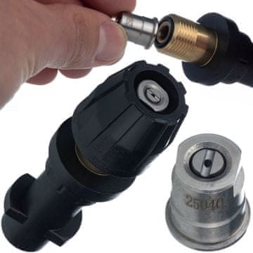 Rosfix Zamjenski Dio Za Visokotlačni Perač Kärcher K2–K7 Mini Cijev Za Prskanje – Ravna Mlaznica | 10 CM, Bayonet, 160 BAR, 60°C