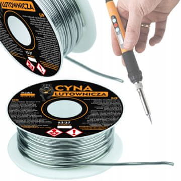 Rosfix Kositar Lemna Zica Sn63Pb37 1 MM 200G – 2% Flux | Temperatura Topljenja 183-190°C