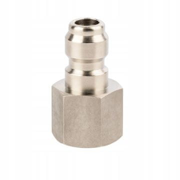 Rosfix Adapter 3/8" – Mlaznica Za Visokotlačni Perač, Unutarnji Navoj 3/8" F, Brzi Spoj Muški | Nehrđajući Čelik 304