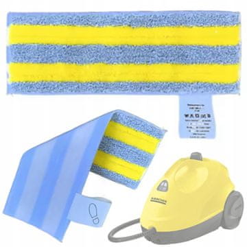 Rosfix Zamjenski Dio Za Parni Čistač Kärcher Sc EasyFix – Žuti Mikrofiber, Pričvršćivanje Na Čičak, Periv, Visoka Upojnost