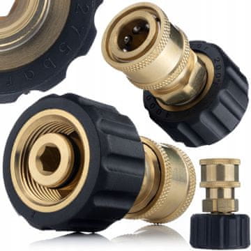 Rosfix Adapter M22 Unutarnji 14 MM – Mlaznica Sa Brzom Spojkom 3/8” | Mesingani, Za Visokotlačne Perilice Kärcher I Druge