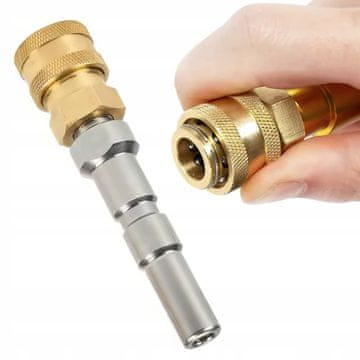 Rosfix Adapter Nilfisk Steelconnect – Adapter Za Visokotlačni Uređaj Nilfisk | Brzi Spoj 1/4" Od Nehrđajućeg Čelika I Mesinga