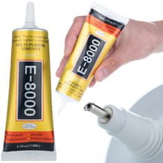 Rosfix E-8000 Univerzalno Ljepilo 110 ML – Precizna Aplikacija, Elastično | 110 ML, Tvrdoća 70–85A, Sušenje 3–6 Min