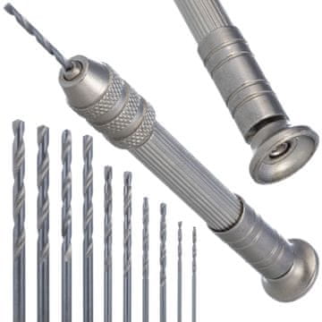 Rosfix Mini Ručna Bušilica – Nastavak Za Pjenu, 10 Bušilica 0,8-3 MM, Za Drvo I Plastiku | Precizna, Ergonomska, Izdržljiva