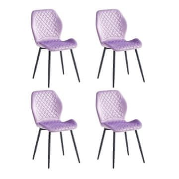 Fort Stol LINA (ljubičasti) (set 4 komada)