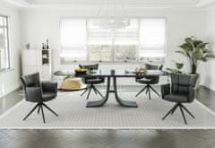 Fort LEDERSKA stolica (crna) (set 2 komada)