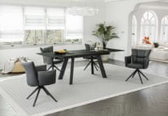 Fort LEDERSKA stolica (crna) (set 2 komada)