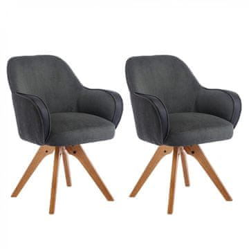 Fort Stol MANDELA (crna/zelena) (set 2 komada)