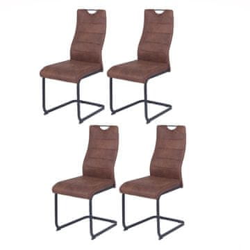 Fort Blagovaonska stolica KITTY II (smeđa) (set 4 komada)