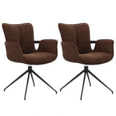 Fort Blagovaonska stolica TIMEA (smeđa) (set 2 komada)