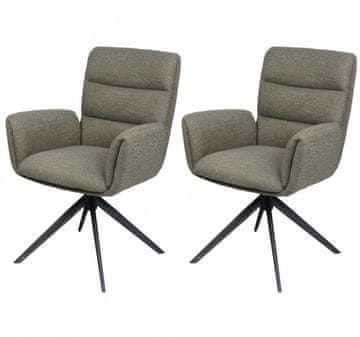 Fort Tapecirana blagovaonska stolica OSAKA (zelena) (set 2 komada)