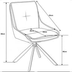 Fort Blagovaonska stolica BERGO (siva) (set 2 komada)
