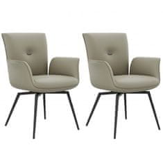 Fort Okretna blagovaonska stolica AMAMI (siva) (set 2 komada)