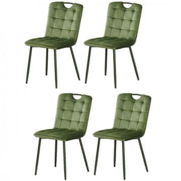Fort Blagovaonska stolica MILIK (zelena) (set 4 komada)