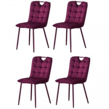 Fort Blagovaonska stolica MILIK (crvena) (set 4 komada)