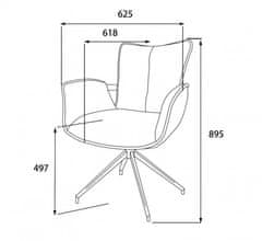 Fort Blagovaonska stolica TIMEA (zelena) (set 2 komada)