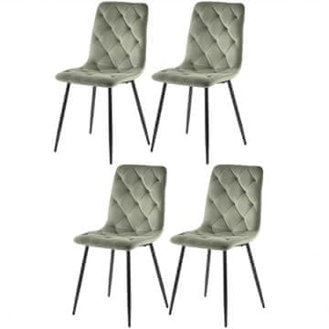 Fort Blagovaonska stolica JERRY (zelena) (set 4 komada)