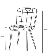 Fort Blagovaonska stolica MILIK (zelena) (set 4 komada)