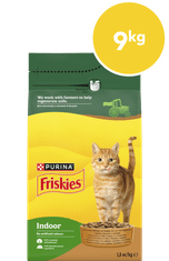Friskies Indoor suha hrana za mačke, piletina, puretina i povrće, 6 x 1,5 kg