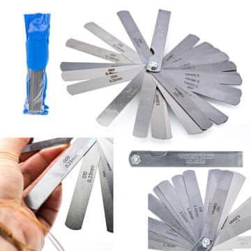 Rosfix Set 32 Klamerica – Klamerice Za Mjerenje Širine Praznine 0,04-0,8 MM | Duljina 99 MM, Preciznost