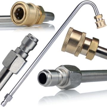 Rosfix 1/4" 35CM U – Cijev Za Prskanje Za Visokotlačni Perač | 250 BAR, 1/4" Brzi Priključak, Φ1,2 MM, 60°C