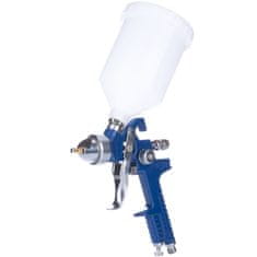 Rosfix Hvlp Pištolj Za Lakiranje – Srebrni, 4 Mlaznice 1,4/1,7/2,0/2,5 MM | 600 ML, 170–300 l/Min, 3–4 BAR, Mesing/Aluminij