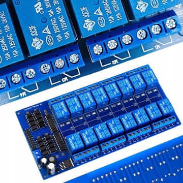 Rosfix 16-Kanalni Modul Releja – 5V, Optička Izolacija | 10A, 220×57×19 MM, Arduino, Do 10 Hz