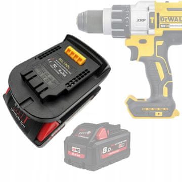 Rosfix Adapter Baterije Milwaukee 18V Na Dewalt 18V Dw18ML – Kompatibilno S Dewalt Alatima | Trajnost I Jednostavna Montaža