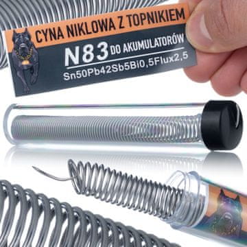 Rosfix Lemna Žica Sn50Pb42 Bočica – Visoka Kvaliteta, Za Lemljenje Nikla | 0,8 MM, 13 g, 183–215°C