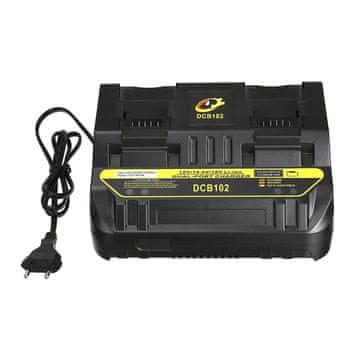 Rosfix Zamjenski Dio Za Punjač Dewalt Dcb102 – Dvostruki Punjač 10.8V–20V, 2X2A, Kompatibilan S Dcb120, Dcb204, Dcb182