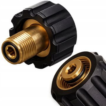 Rosfix Adapter Za Cijev Za Prskanje M22X1,5 Unutarnji 14 MM Na M18 Vanjski – Mesing, O-Prsten, Za Visokotlačne Perače