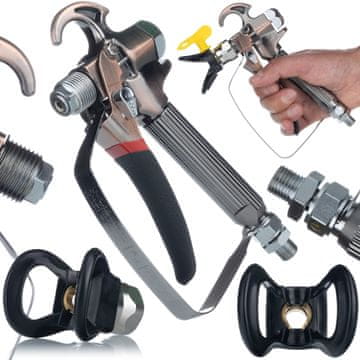 Rosfix Pištolj Za Airless Raspršivač Turbojet Tj1 – Precizna Stal Kovana | Kompatibilno S Graco, Wagner, Titan