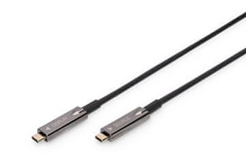 Digitus Digitus USB-C - USB-C AOC AV kabel, UHD 4K / 60 Hz, 20m, crni
