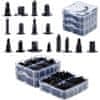 Set Auto Spajalica 620 Kom – Različite Veličine | Nylon, Crna Boja, Plastična Kutija