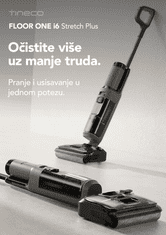 Tineco FLOOR ONE i6 Stretch Plus, usisavač i čistač, FlashDry sušenje, siva