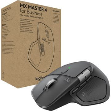 Logitech MX Master 4 za tvrtke – grafitna – 2,4 GHz / Bluetooth