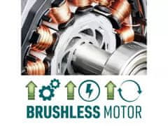 Extol Industrial Akumulatorska kosilica 8795721, s pogonom od 60 V, 51 cm, BEZ ČETKICA, bez baterije i punjača