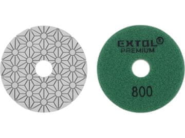 Extol Premium Polirajući kotač 8803097 diamond polishing disc for tiles, O100mm, P800, Velcro