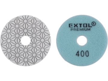Extol Premium Polirajući kotač 8803096 diamond polishing disc for tiles, O100mm, P400, Velcro